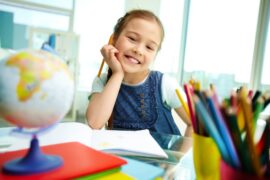 Young Girl In Classroom